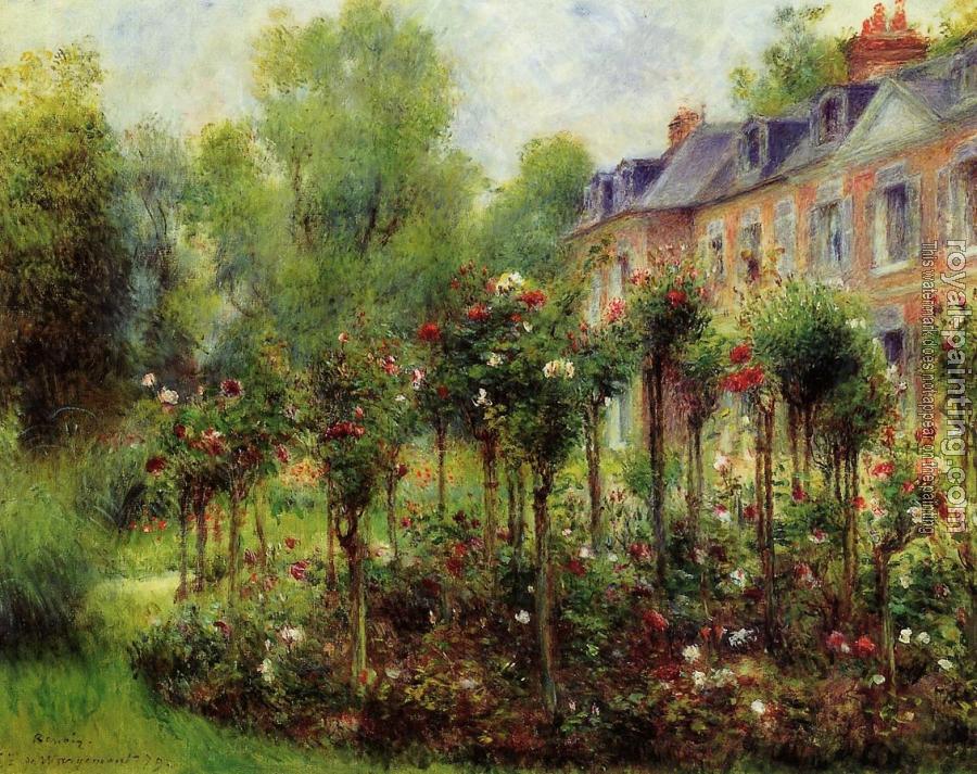 Pierre Auguste Renoir : The Rose Garden at Wargemont